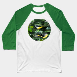 Grey Wagtail Birds Baseball T-Shirt